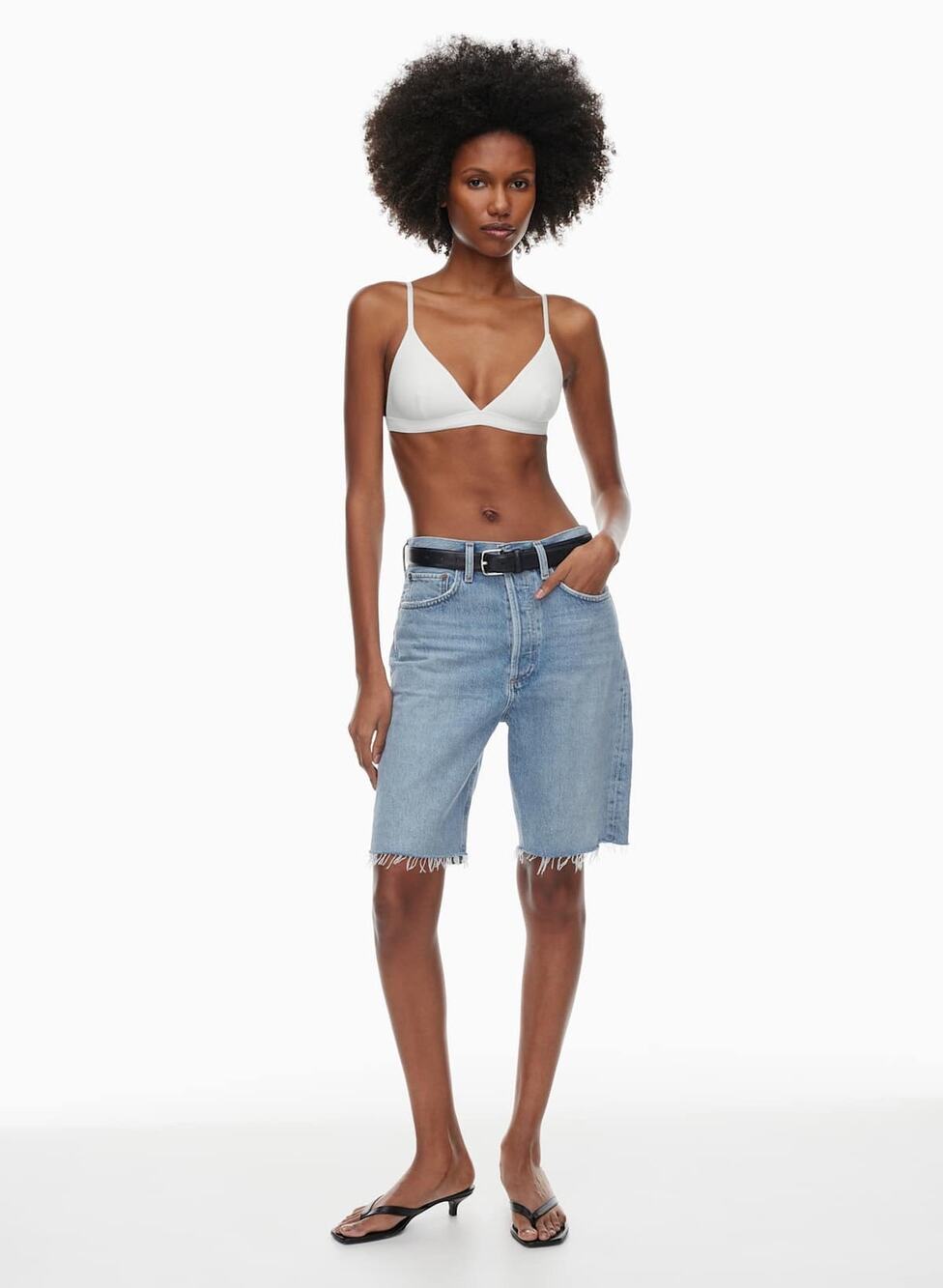 AGOLDE Womens 24 Denim 90s Jean Shorts Jorts Bermuda High Waist Streetwear